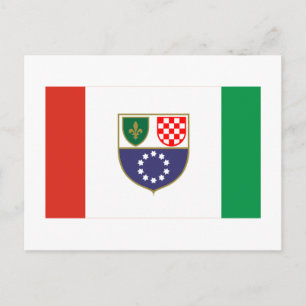 Federatie van de vlag van Bosnië en Herzegovina Briefkaart