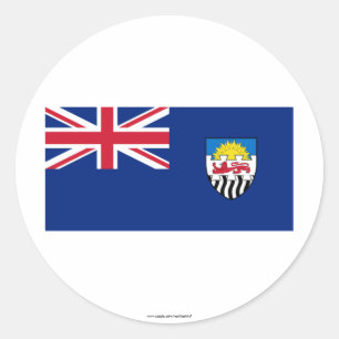Federatie van Rhodesia en Nyasaland Flag (1953-196 Ronde Sticker