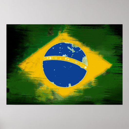 Federative Republic of Brazil flag Poster (Voorkant)