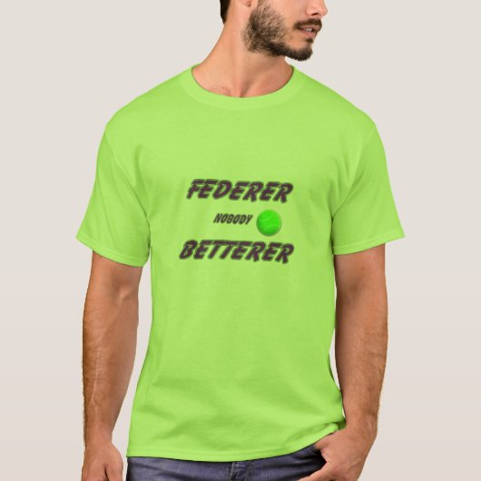 Federer - met bal t-shirt (Voorkant)