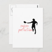 Federer Tshirt Swiss Perfection Briefkaart (Voorkant / Achterkant)