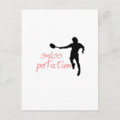 Federer Tshirt Swiss Perfection Briefkaart (Voorkant)