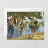 Fédéric Bazille's Family Reunion Briefkaart (Voorkant / Achterkant)