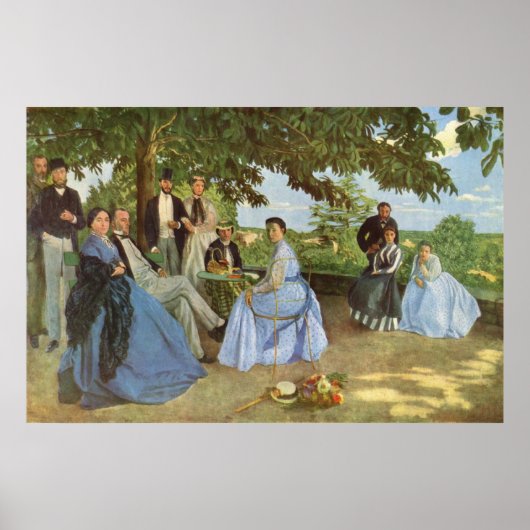 Fédéric Bazille's Family Reunion Poster (Voorkant)