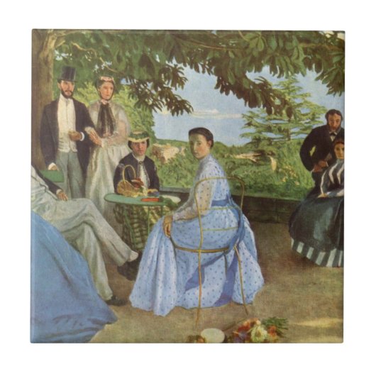 Fédéric Bazille's Family Reunion Tegeltje (Voorkant)