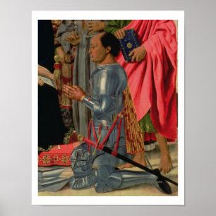 Federico da Montefeltro, detail van de Brera Alt Poster