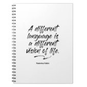 Federico Fellini Language Quote - Notitieboek (Voorkant)