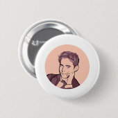 Federico Garcia Lorca Ronde Button 5,7 Cm (Voorkant /achterkant)