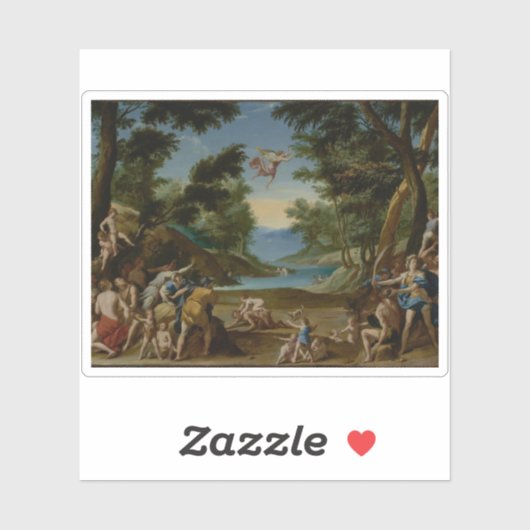 Federico Zuccaro - Cupido en Pan Sticker (Vel)