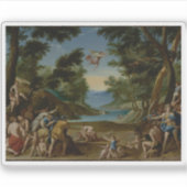 Federico Zuccaro - Cupido en Pan Sticker (Voorkant)