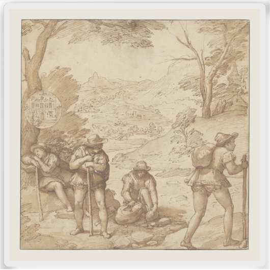 Federico Zuccaro - De hallucinatie van Taddeo Sticker (Voorkant)