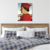 Federigo da Montefeltro Duke of Urbino, c.1465 Canvas Afdruk (Insitu (Slaapkamer))