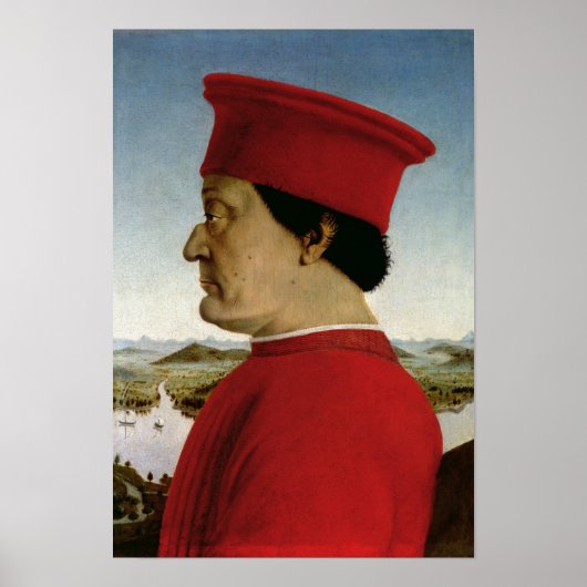 Federigo da Montefeltro Duke of Urbino, c.1465 Poster (Voorkant)