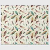 Federn-Muster Cadeaupapier (Vlak)