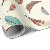 Federn-Muster Cadeaupapier (Rol Hoek)