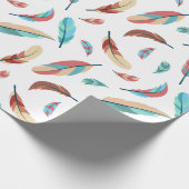 Federn-Muster Cadeaupapier (Hoek)