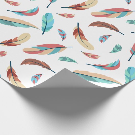 Federn-Muster Cadeaupapier (Hoek)