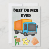 FedEx UPS Amazon Driver Card With Editable Text Bedankkaart (Voorkant)