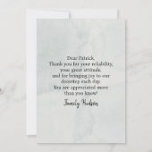 FedEx UPS Amazon Driver Card With Editable Text Bedankkaart (Achterkant)