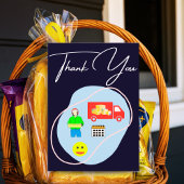 FedEx UPS Amazon Driver Thank You Card Navy-blue Bedankkaart
