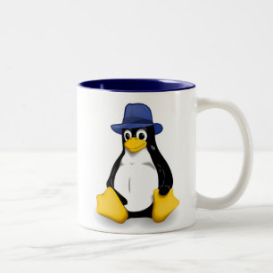 Fedora Linux-Mok Tweekleurige Koffiemok
