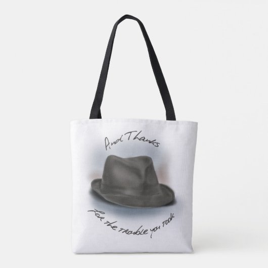 Fedora Pet voor Leonard. Tote Bag (Achterkant)