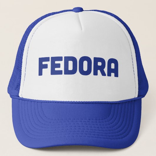 FEDORA preekt slogan vrachtwagenhoed Trucker Pet (Voorkant)