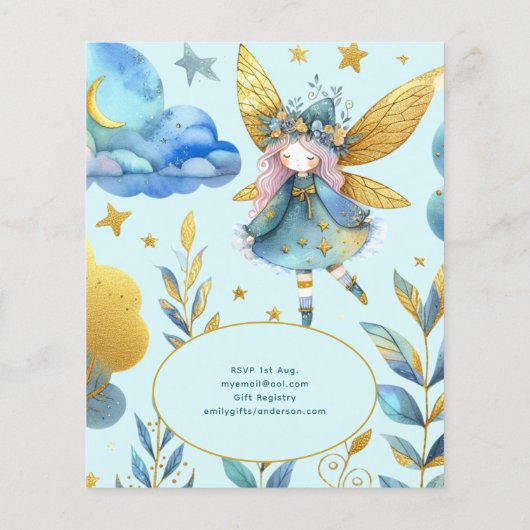 Fee 2de Verjaardag Sprookje TWEE VERJAARDAG Vandaa (Achterkant)