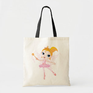 Fee Ballerina met Toverstaf en Vleugels Tote Bag