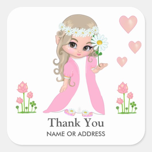Fee & Bloemen Dankjewel Sticker (Voorkant)