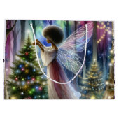 fee decoreren van de kerstboom groot cadeauzakje (Achterkant)