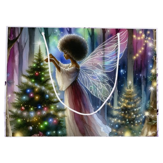 fee decoreren van de kerstboom groot cadeauzakje (Achterkant)