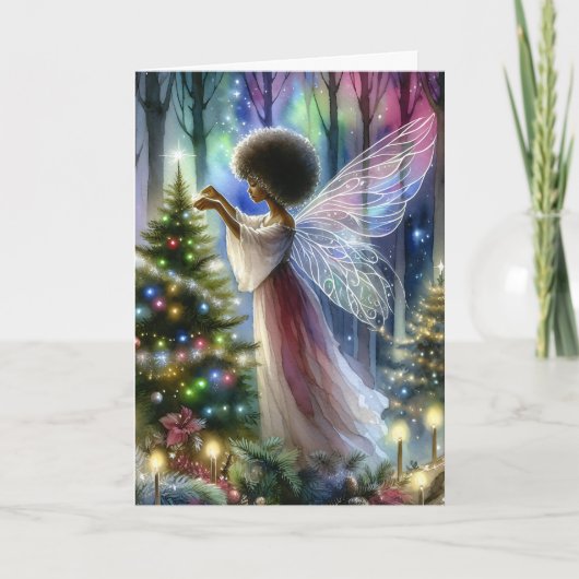  fee decoreren van de kerstboom kaart (Voorkant)