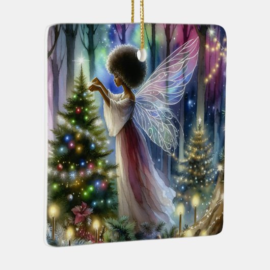  fee decoreren van de kerstboom keramisch ornament (Rechts)