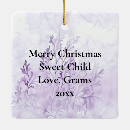  fee decoreren van de kerstboom keramisch ornament (Achterkant)