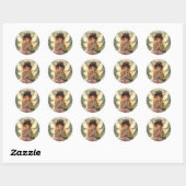 Fee en Draak | Chibi Anime Sprookje Ronde Sticker (Vel)