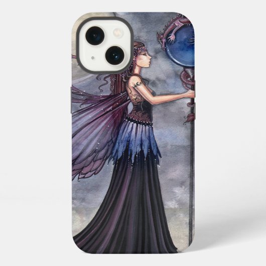 Fee- en draken fantasykunst iPhone hoesje (Achterkant)