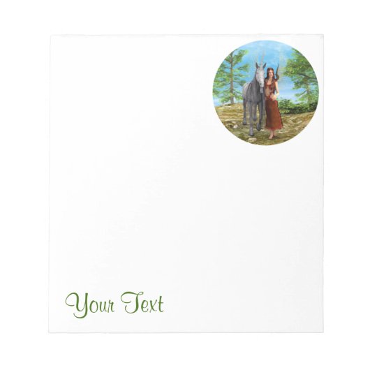 Fee en eenhoorn notitieblok (Voorkant)
