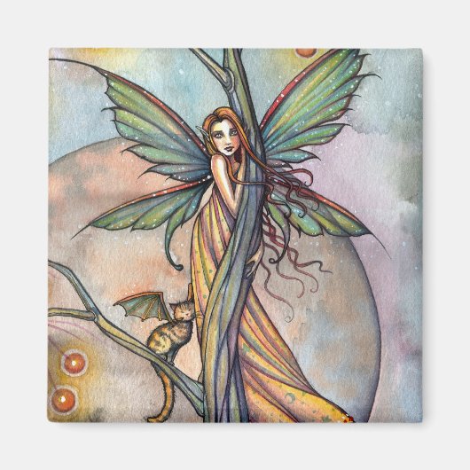 Fee en Fee Katmagneet door Molly Harrison Magneet (Voorkant)