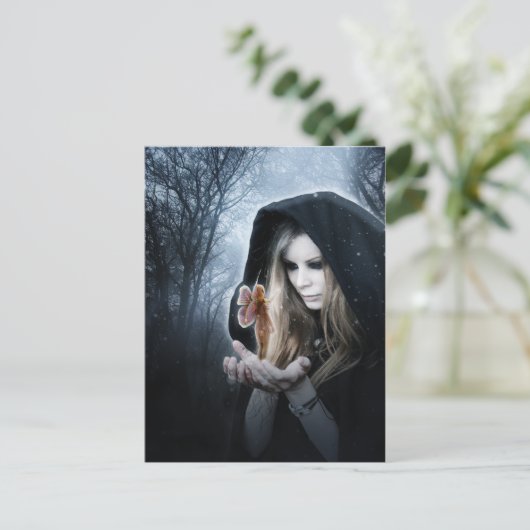 Fee en Meisje Briefkaart (Staand voorkant)