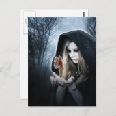 Fee en Meisje Briefkaart (Voorkant / Achterkant)