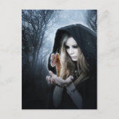 Fee en Meisje Briefkaart (Voorkant)