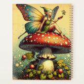  fee en paddenstoelen gepersonaliseerd planner (Achterkant)