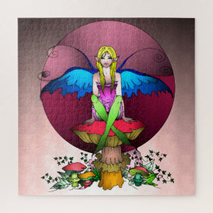Fee en Paddenstoelen Legpuzzel