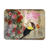  fee en vogelcollage magneet (Horizontaal)