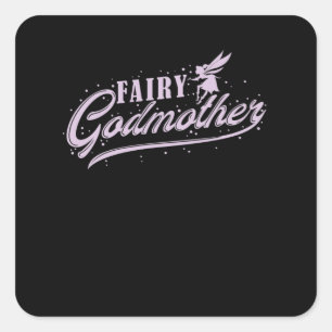 Fee Fairy Godmoeder Vierkante Sticker