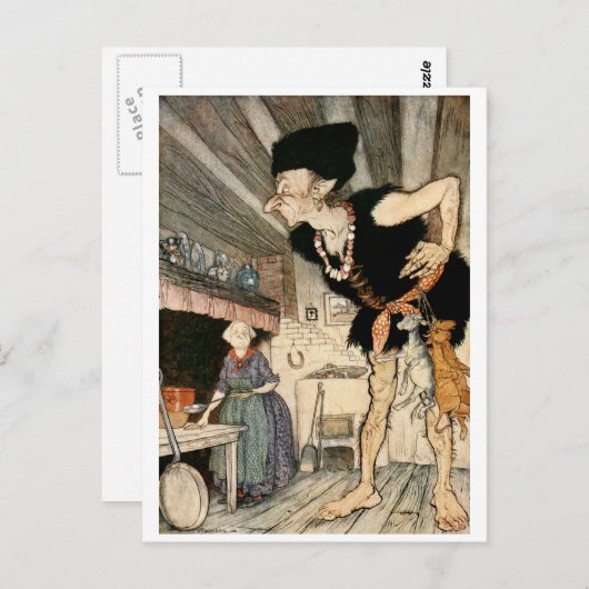 Fee-fi-fo-fum, ik Ruik het bloed van een Engelsman Briefkaart (Voorkant / Achterkant)