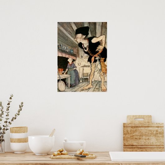 Fee-fi-fo-fum, ik Ruik het bloed van een Engelsman Poster (Keuken)