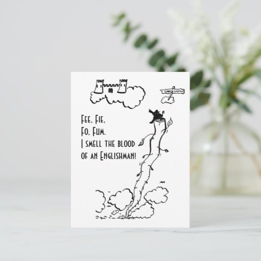 Fee, Fie, Fo, Fum. Briefkaart (Staand voorkant)