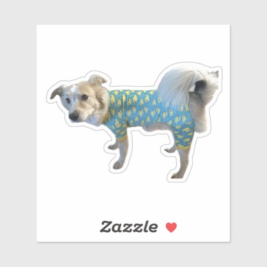 Fee Goose PJ's Sticker - Awkward Schattig Dog (Vel)